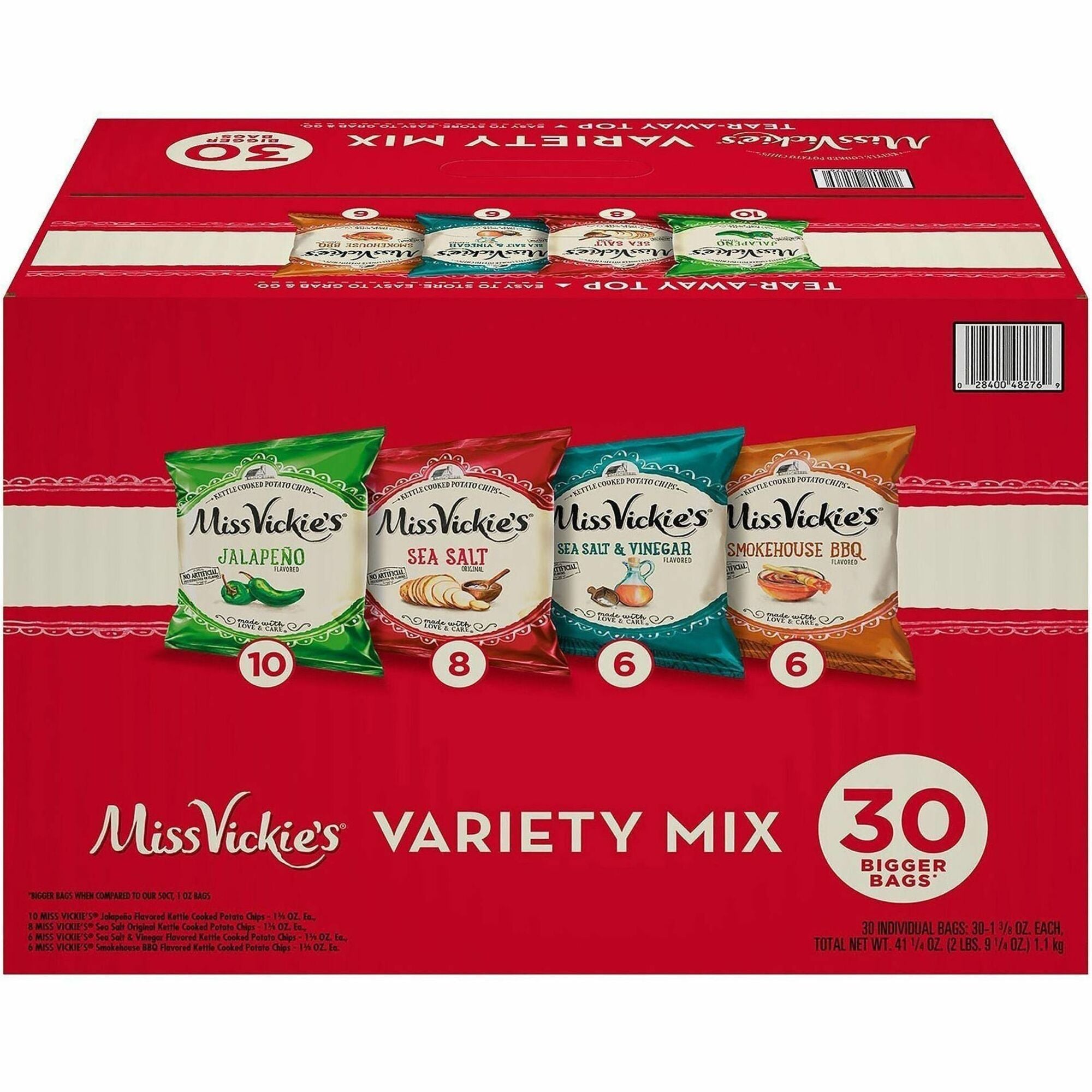 Cholesterol-free, Trans Fat Free - Jalapeno, Sea Salt & Vinegar, Smokehouse BBQ, Original - 1 Carton