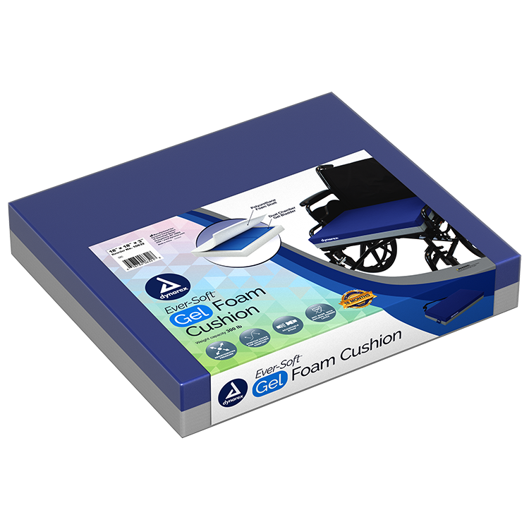 Ever-Soft Gel Foam Cushion, 18" x 18" x 3", Single, 1 Quantity per Box (Image for Reference Only – May Not Reflect Exact Size)