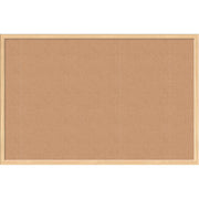 U Brands Cork Bulletin Board - 24" Board Height x 36" Board Width - Natural Cork Surface - Self-healing, Durable, Mounting System, Tackable, Sturdy - Birch Wood Frame - 1 Each