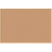 U Brands Cork Bulletin Board - 48" Board Height x 72" Board Width - Natural Cork Surface - Self-healing, Durable, Mounting System, Tackable, Sturdy - Birch Wood Frame - 1 Each