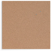 U Brands Frameless Cork Canvas Bulletin Board - 24" Board Height x 24" Board Width - Natural Cork Surface - Self-healing, Durable, Mounting System, Tackable, Frameless - 1 Each
