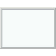 U Brands Melamine Non-Magnetic Dry-Erase Board - 24" (2 ft) Width x 18" (1.5 ft) Height - White Melamine Surface - Silver Aluminum Frame - Rectangle - Horizontal/Vertical - 1 Each