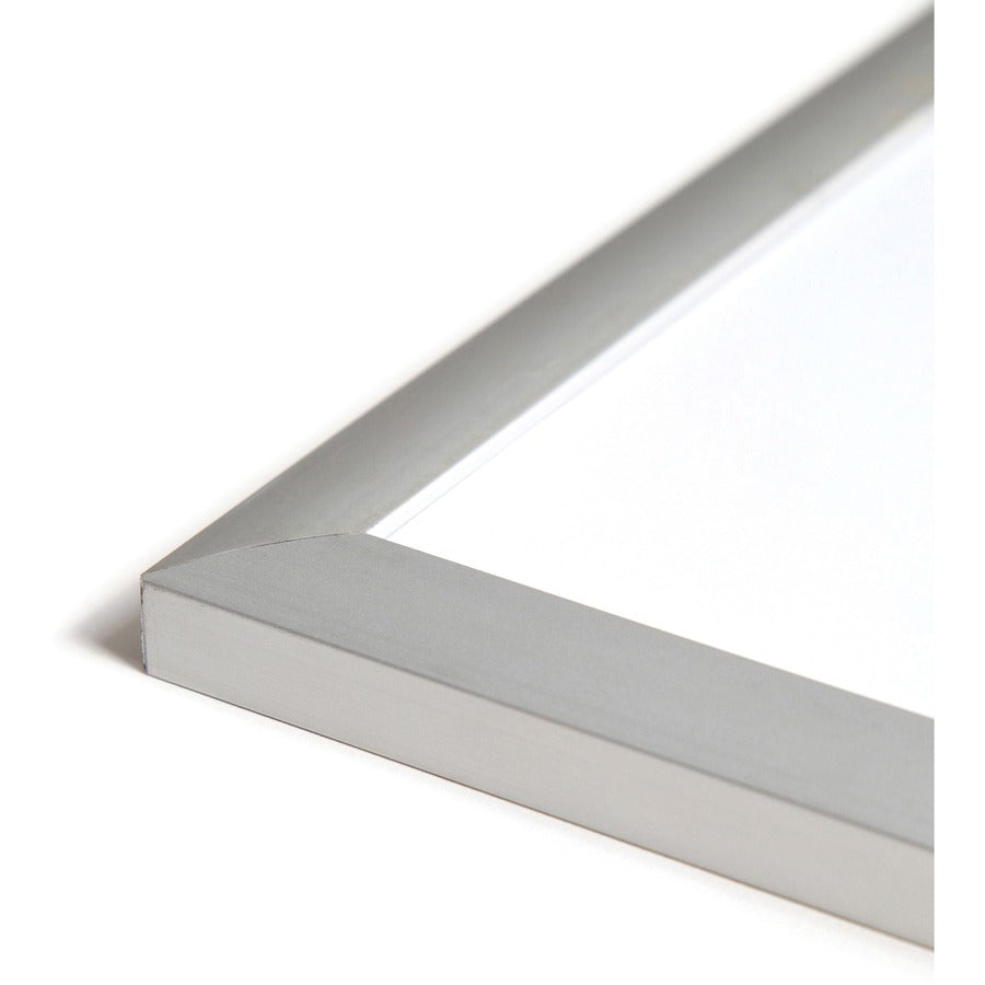 U Brands Melamine Non-Magnetic Dry-Erase Board - 48" (4 ft) Width x 36" (3 ft) Height - White Melamine Surface - Silver Aluminum Frame - Rectangle - Horizontal/Vertical - 1 Each