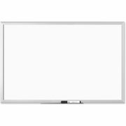 U Brands Magnetic Dry-Erase Board - 36" (3 ft) Width x 24" (2 ft) Height - White Painted Steel Surface - Silver Aluminum Frame - Rectangle - Horizontal/Vertical - Magnetic - 1 Each