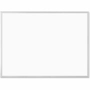 U Brands Magnetic Dry-Erase Board - 48" (4 ft) Width x 36" (3 ft) Height - White Painted Steel Surface - Silver Aluminum Frame - Rectangle - Horizontal/Vertical - Magnetic - 1 Each