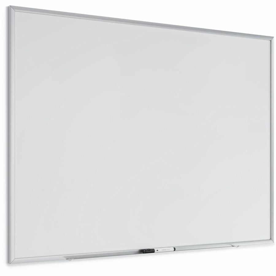U Brands Magnetic Dry-Erase Board - 48" (4 ft) Width x 36" (3 ft) Height - White Painted Steel Surface - Silver Aluminum Frame - Rectangle - Horizontal/Vertical - Magnetic - 1 Each
