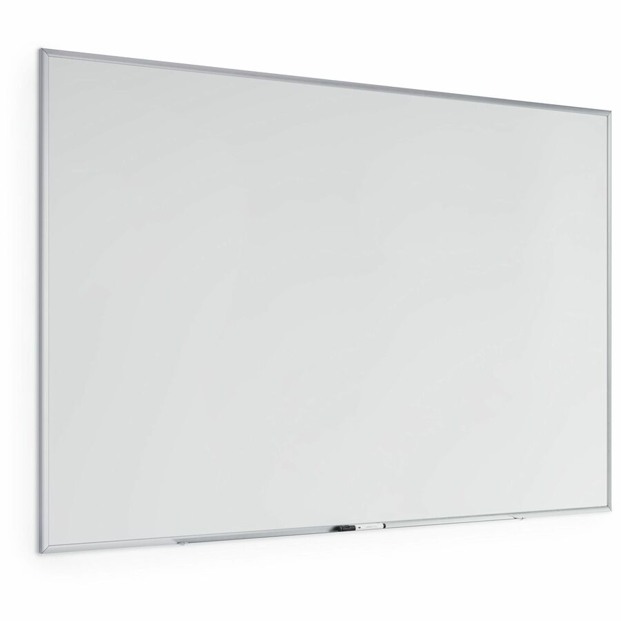 U Brands Magnetic Dry-Erase Board - 72" (6 ft) Width x 48" (4 ft) Height - White Painted Steel Surface - Silver Aluminum Frame - Rectangle - Horizontal/Vertical - Magnetic - 1 Each