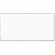 U Brands Magnetic Dry-Erase Board - 96" (8 ft) Width x 48" (4 ft) Height - White Painted Steel Surface - Silver Aluminum Frame - Rectangle - Horizontal/Vertical - Magnetic - 1 Each
