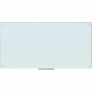 U Brands Magnetic Glass Frameless Dry-Erase Board - 72" (6 ft) Width x 36" (3 ft) Height - Frosted White Tempered Glass Surface - Rectangle - Horizontal/Vertical - Magnetic - 1 Each