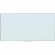 U Brands Floating Non-Magnetic Glass Frameless Dry-Erase Board - 72" (6 ft) Width x 36" (3 ft) Height - Frosted White Tempered Glass Surface - Rectangle - Horizontal/Vertical - 1 Each