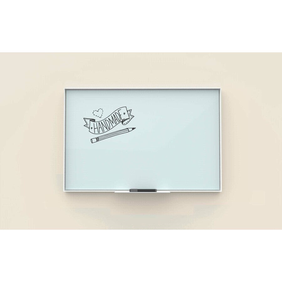 U Brands Non-Magnetic Glass Dry-Erase Board