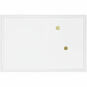 U Brands Magnetic Dry-Erase Board - 30" (2.5 ft) Width x 20" (1.7 ft) Height - White Painted Steel Surface - White Wood Frame - Rectangle - Horizontal/Vertical - Magnetic - 1 Each