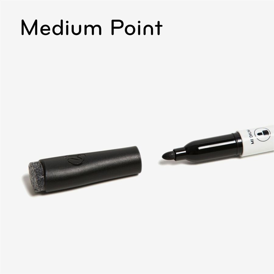 Medium Marker Point - Erasable - Assorted Ink - White Plastic Barrel - 10 / Pack