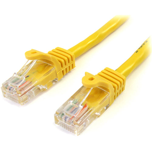 StarTech.com Category 5e UTP Patch Cable - 25 ft Category 5e Network Cable - First End: 1 x RJ-45 - Male - Second End: 1 x RJ-45 - Male - Patch Cable - Yellow - 1 Each