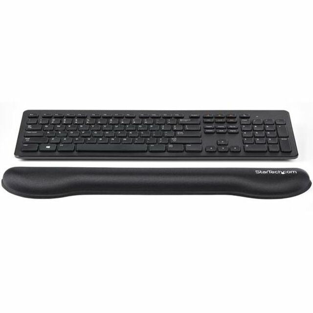 StarTech.com Wrist Rest - 1" Height x 2.83" Width x 18.10" Depth - Black - Plastic, Foam, Mesh Fabric, Gel - Anti-slip - 1 Each