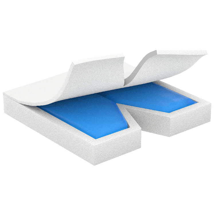 Ever-Soft Coccyx Gel-Foam Cushion, 18" x 16" x 3", Single, 1 Quantity per Box (Image for Reference Only – May Not Reflect Exact Size)