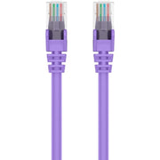 Belkin RJ45 Category 6 Snagless Patch Cable, 75 ft, Purple, Gold-Plated Connectors, 24 AWG, 1 Gbit/s, 1 Each