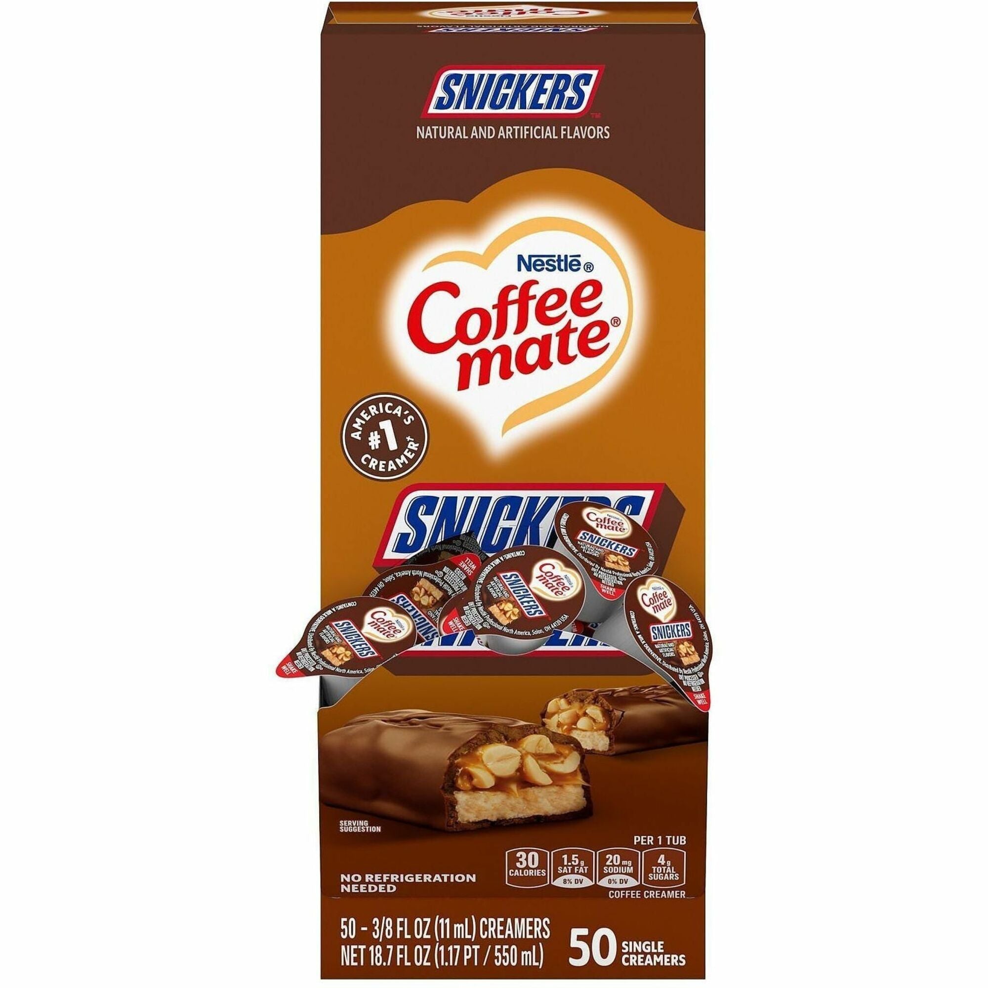 Coffee mate Snickers Nondairy Liquid Creamer Singles