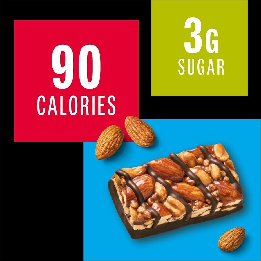 Cholesterol-free, Gluten-free, Low Glycemic, Trans Fat Free, Low Sugar, Low Sodium - Dark Chocolate Nuts and Sea Salt, Caramel Almond and Sea Salt - 1.03 lb - 20 / Pack