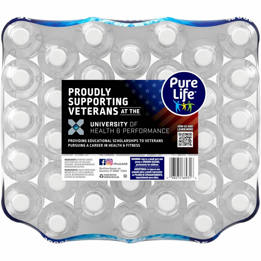 Pure Life Purified Water - 16.90 fl oz - Clear