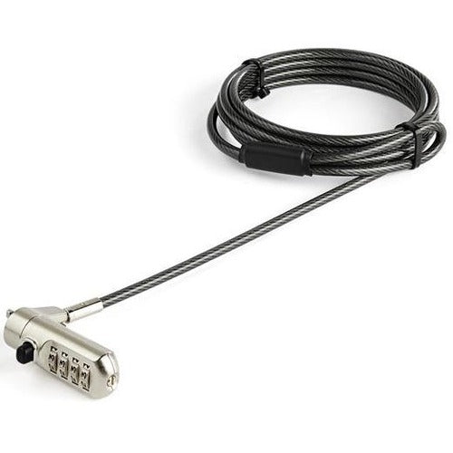 StarTech.com 2 m (6.6 ft.) Laptop Cable Lock - Nano-slot - Customizable Combination