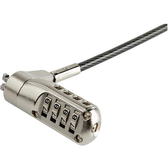 StarTech.com 2 m (6.6 ft.) Laptop Cable Lock - Nano-slot - Customizable Combination