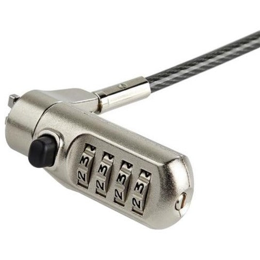 StarTech.com 2 m (6.6 ft.) Laptop Cable Lock - Nano-slot - Customizable Combination
