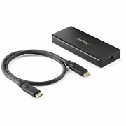 StarTech.com Drive Enclosure M.2, PCI Express NVMe - USB 3.2 (Gen 2) Type C Host Interface - UASP Support External - Black