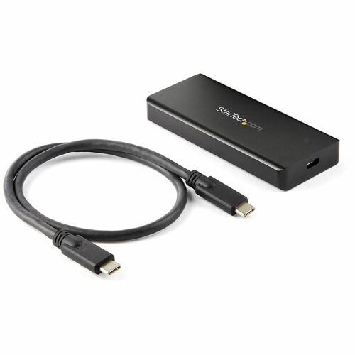 StarTech.com Drive Enclosure M.2, PCI Express NVMe - USB 3.2 (Gen 2) Type C Host Interface - UASP Support External - Black