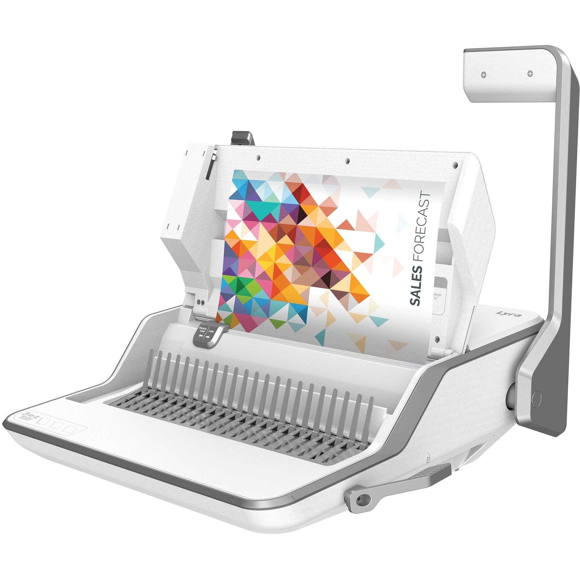 CombBind - 300 Sheet(s) Bind - 30 Punch - 6" Height x 16.6" Width x 15.6" Depth - White, Gray