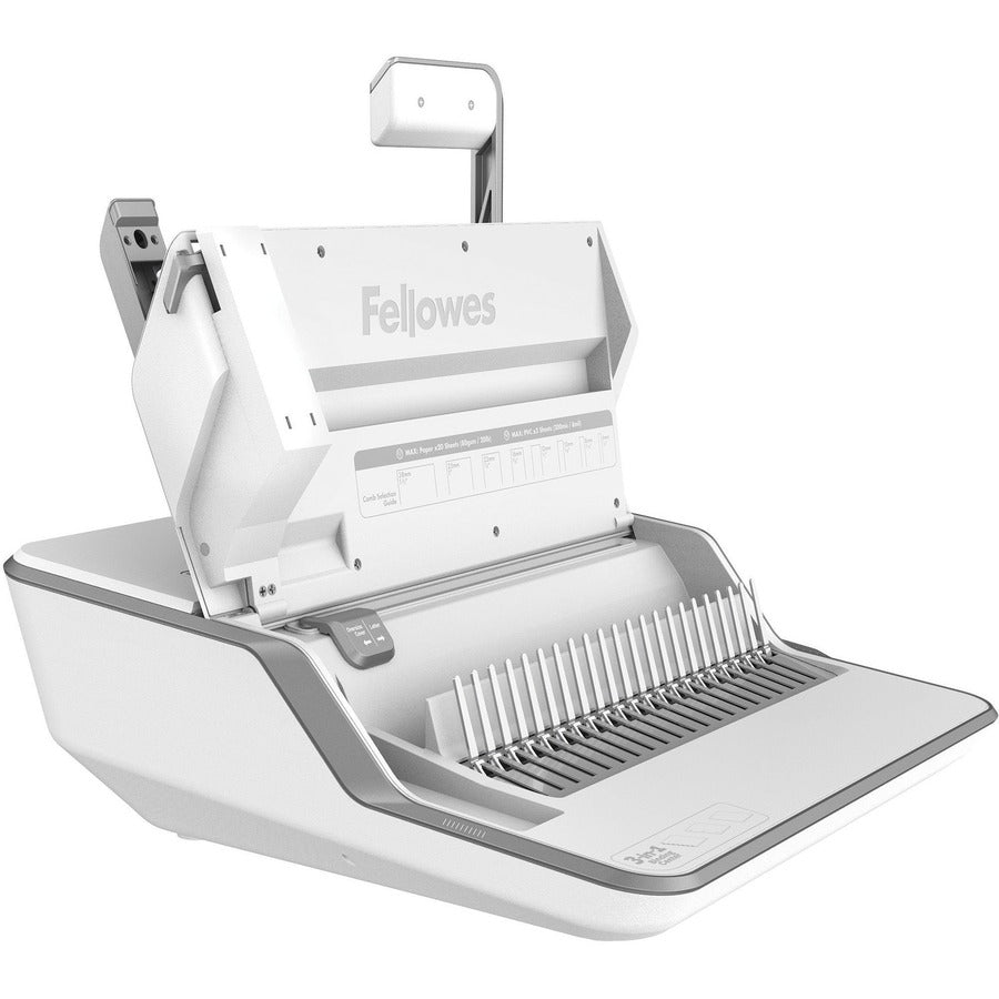 CombBind - 300 Sheet(s) Bind - 30 Punch - 6" Height x 16.6" Width x 15.6" Depth - White, Gray