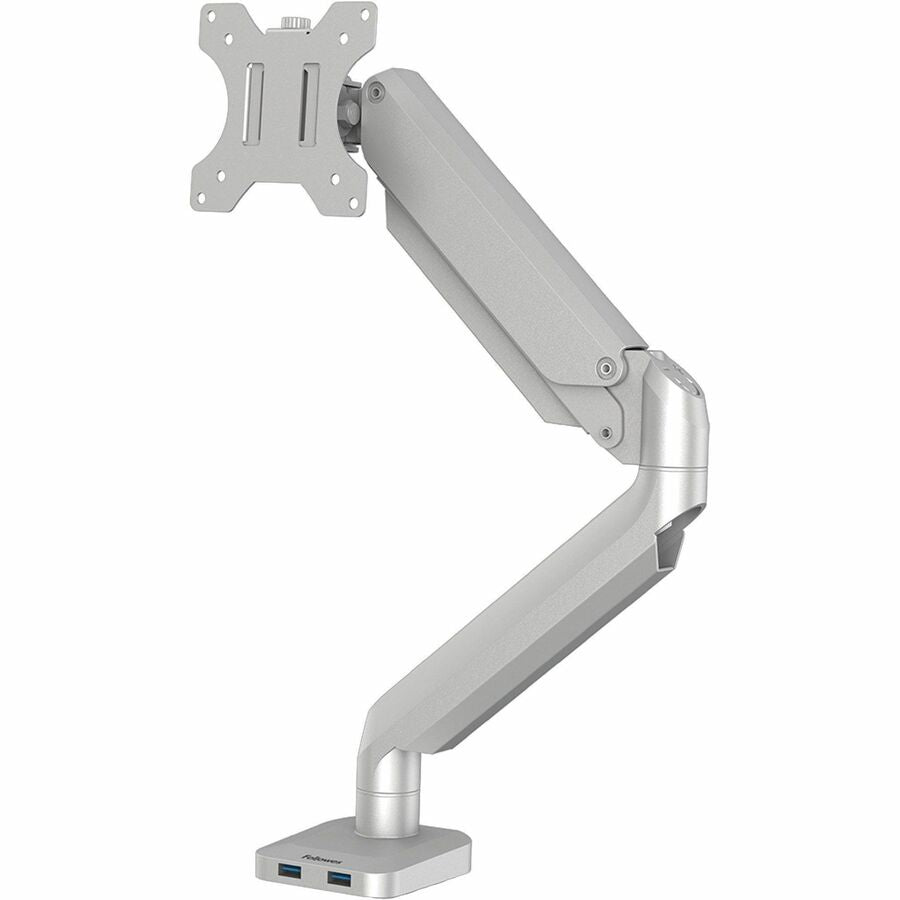 Fellowes Platinum Mounting Arm for Monitor - Silver - 1 Display(s) Supported - 27" Screen Support - 20 lb Load Capacity - 1 Each