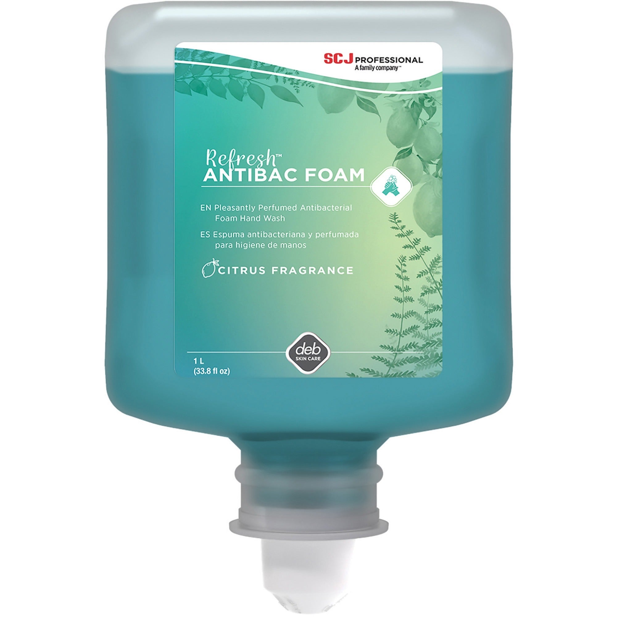 1.06 quart - Bacteria Remover - Hand - Moisturizing - Antibacterial - Green - Non-drying - 6 / Carton