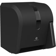 Roll Dispenser - 14.3" Height x 12.8" Width x 10.5" Depth - Black - Hygienic, Durable, See Through Window - 1 Carton