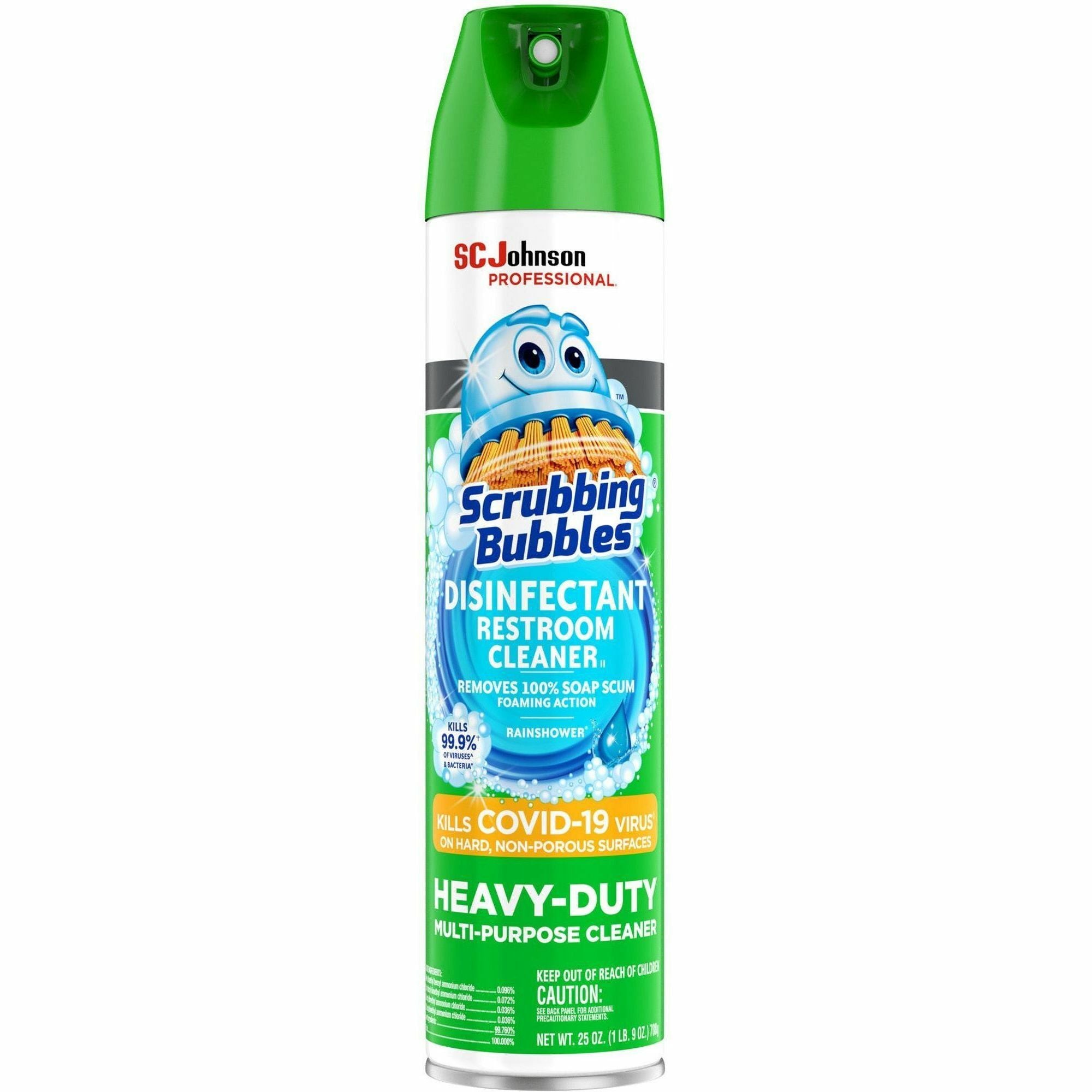 Scrubbing Bubbles&reg; Disinfectant Cleaner - Ready-To-Use - 25 fl oz (0.8 quart) - Non-porous, Heavy Duty, Fume-free - White - 1 Each