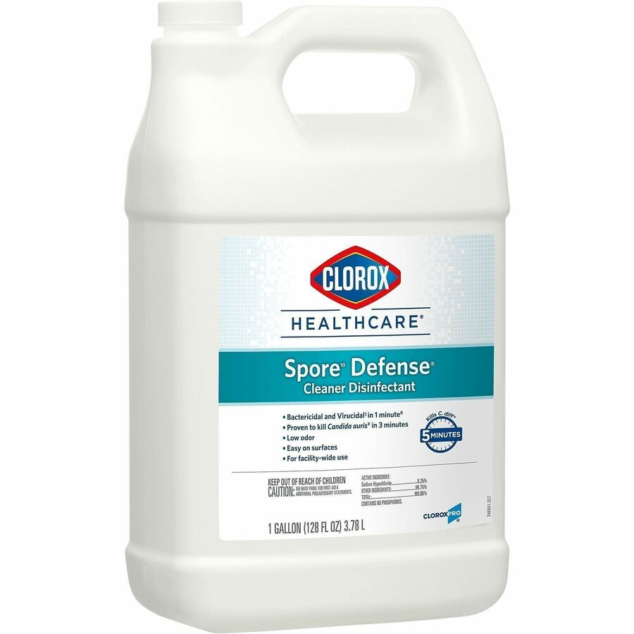 Ready-To-Use - 128 fl oz (4 quart) - Low Odor, Antibacterial, Closed System - White Bottle - 1 Each