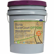 Diversey Bona SuperCourt Wood Floor Finish - 640 fl oz (20 quart) - Sweet Scent - Chemical Resistant, Low VOC, Low Odor, Scuff Resistant, Scratch Resistant - White - 1 Carton