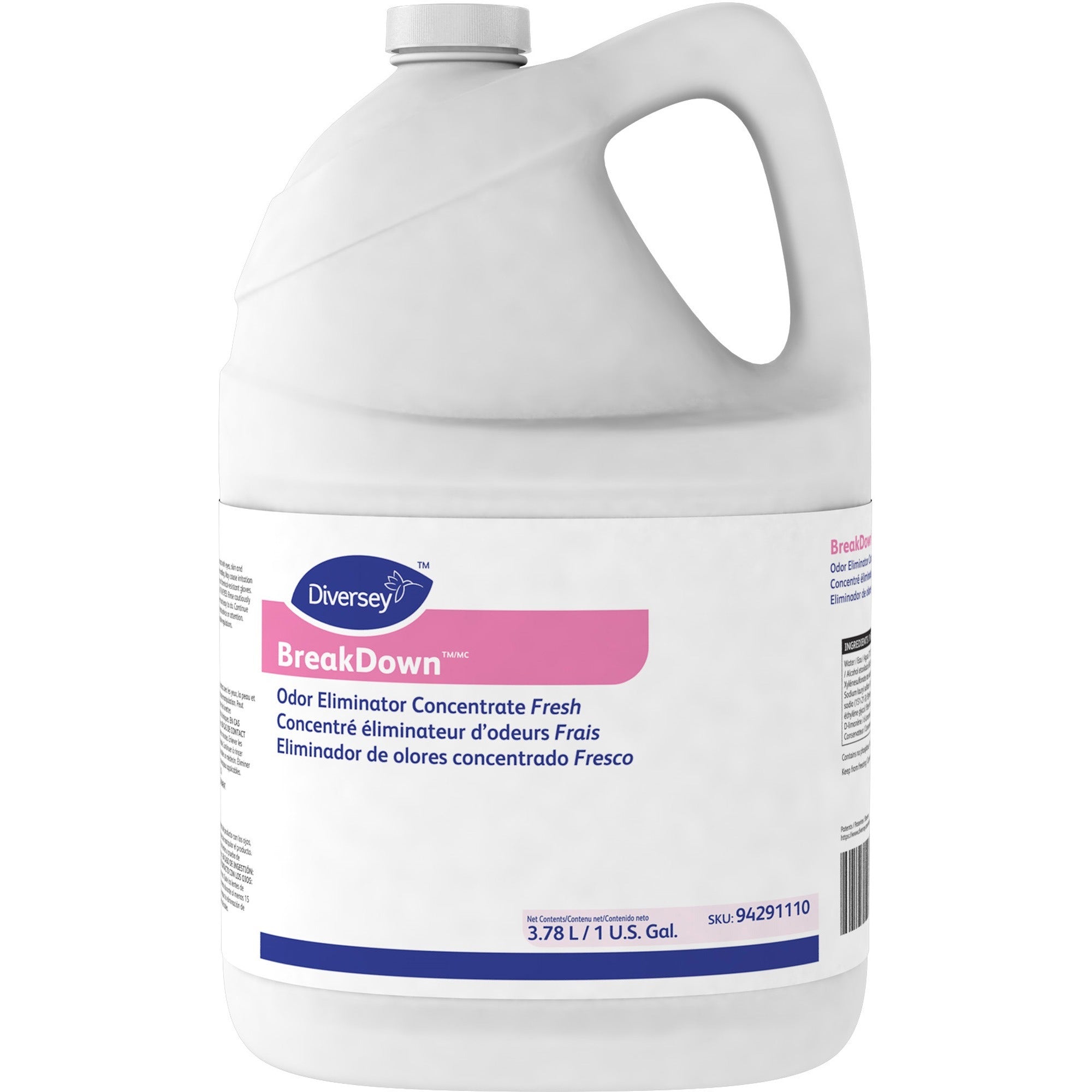 For Multi Surface - Ready-To-Use/Concentrate - Liquid - 128 fl oz (4 quart) - Fresh Scent - Bactericide - Red - 4 / Carton