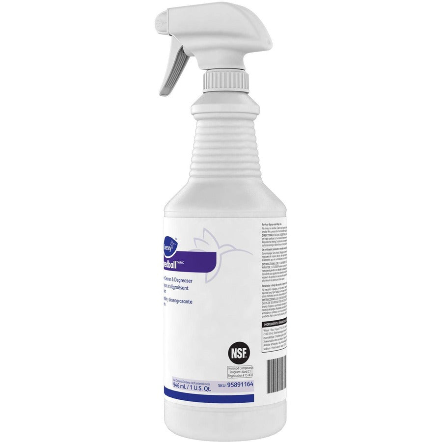 For Commercial, Industry - Ready-To-Use - Spray - 32 fl oz (1 quart) - Citrus Scent - Butyl-free, Heavy Duty, Residue-free, Low Odor, Phosphorous-free - Purple - 12 / Carton