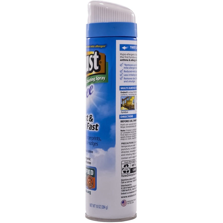 Diversey ENDUST Free Dusting & Cleaning Spray - Ready-To-Use - 10.02 oz (0.63 lb) - Hypoallergenic, Fragrance-free, Easy to Use - Clear - 1 Each