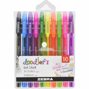 1 mm Bold Pen Point - Assorted Neon Ink - Gel-based, Water Based - Translucent Barrel - 1 Pack