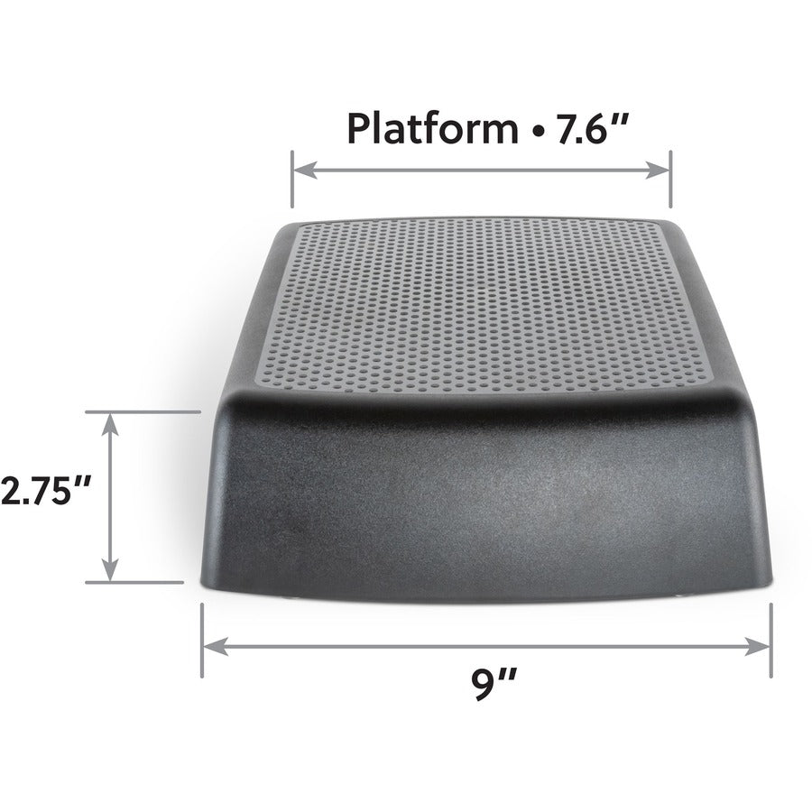 20 lb Load Capacity - 3" Height x 16.30" Width x 9" Depth - Black