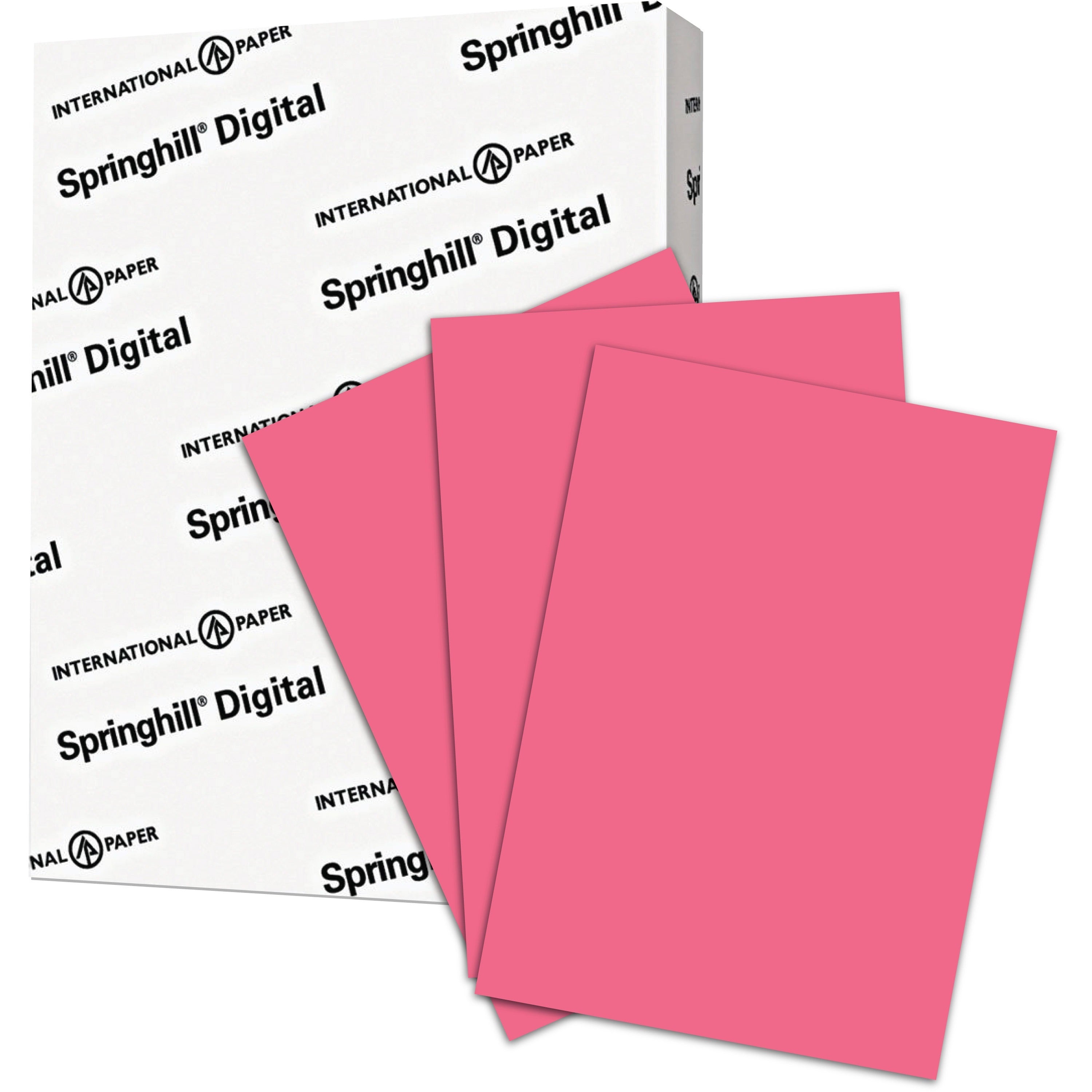 92 Brightness - Letter - 8 1/2" x 11" - 110 lb Basis Weight - Smooth - Cherry - 250 / Pack