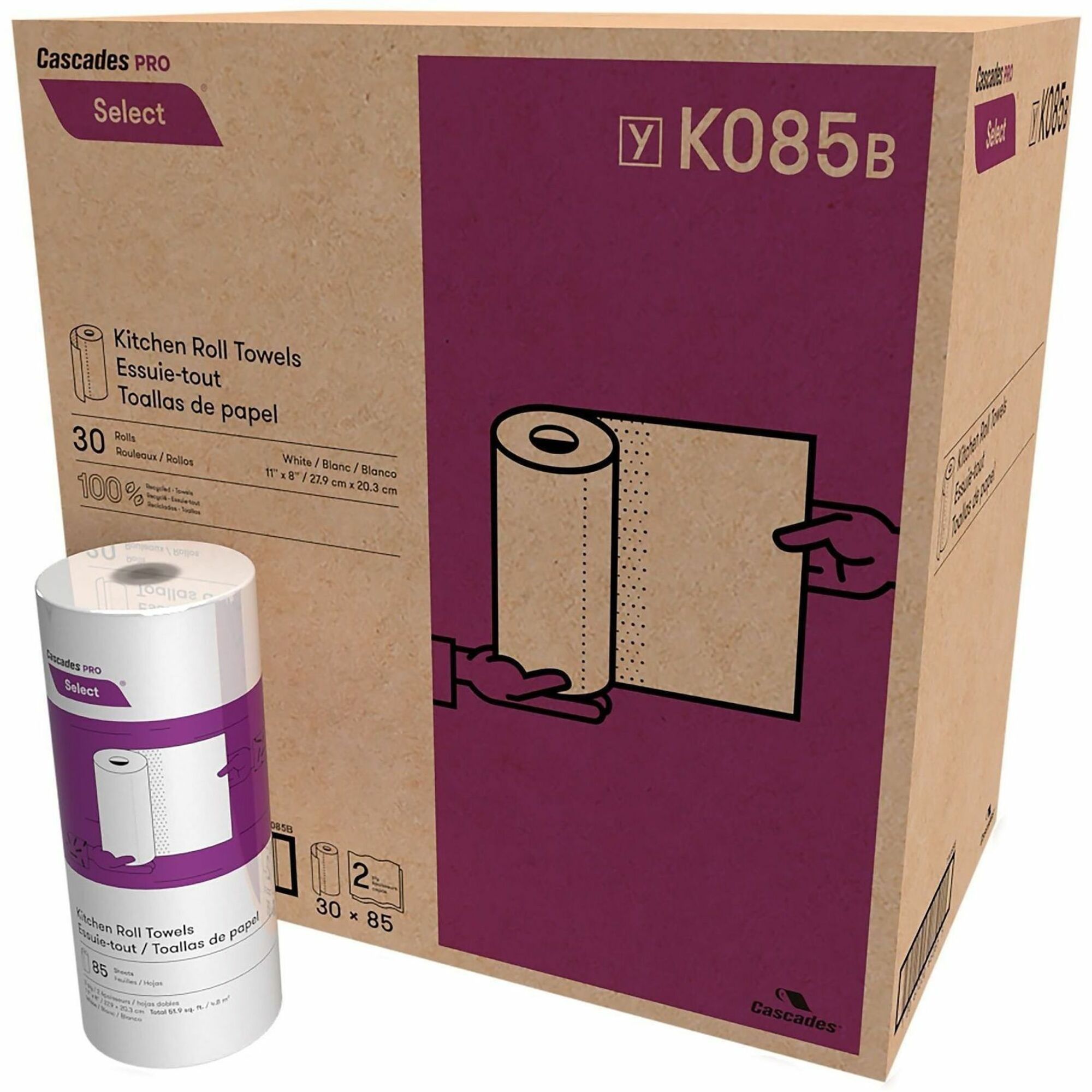 2 Ply - 30 Rolls Per Container - 30 / Box