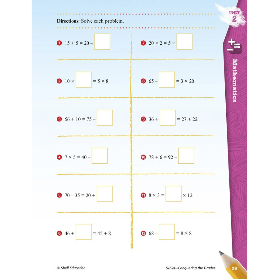 Shell Education Conquering Fifth Grade 4-book Set Printed Book