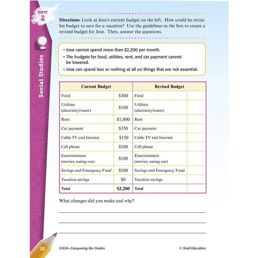 Shell Education Conquering Fifth Grade 4-book Set Printed Book