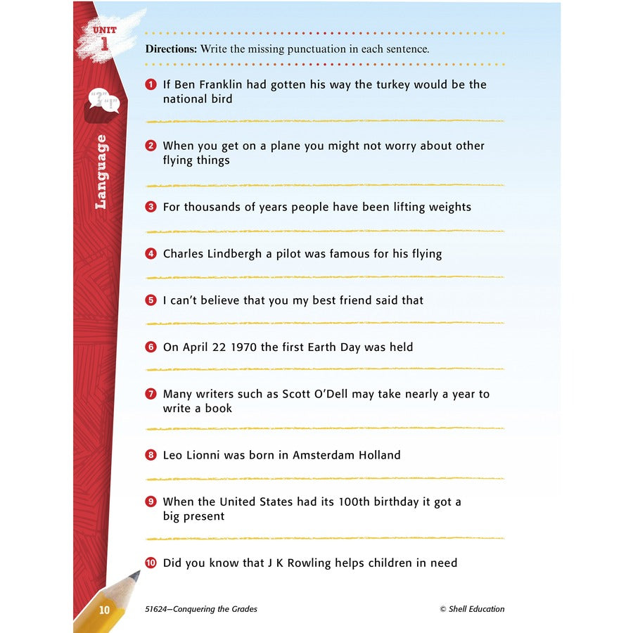 Shell Education Conquering Fifth Grade 4-book Set Printed Book