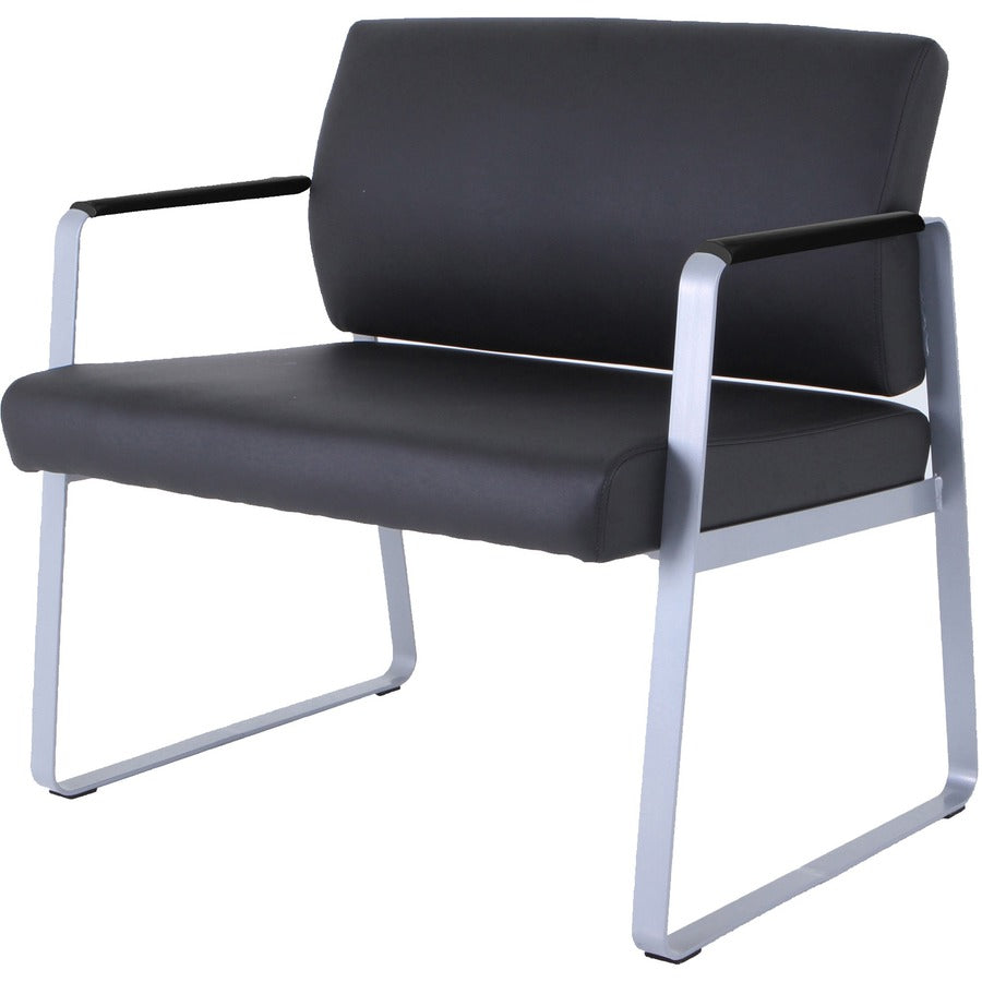 Lorell Healthcare Reception Big & Tall Sled Base Guest Chair