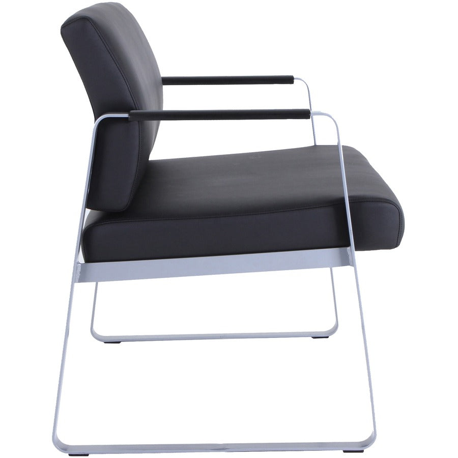 Lorell Healthcare Reception Big & Tall Sled Base Guest Chair