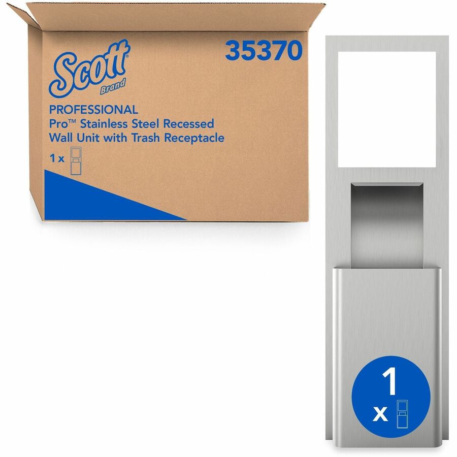 Touchless, Roll Dispenser - 54.5" Height x 11.5" Width x 4" Depth - Stainless Steel - Stainless Steel - Anti-bacterial - 1 Each